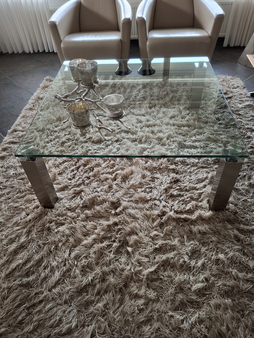 Mooie Grote Glazen Salontafel