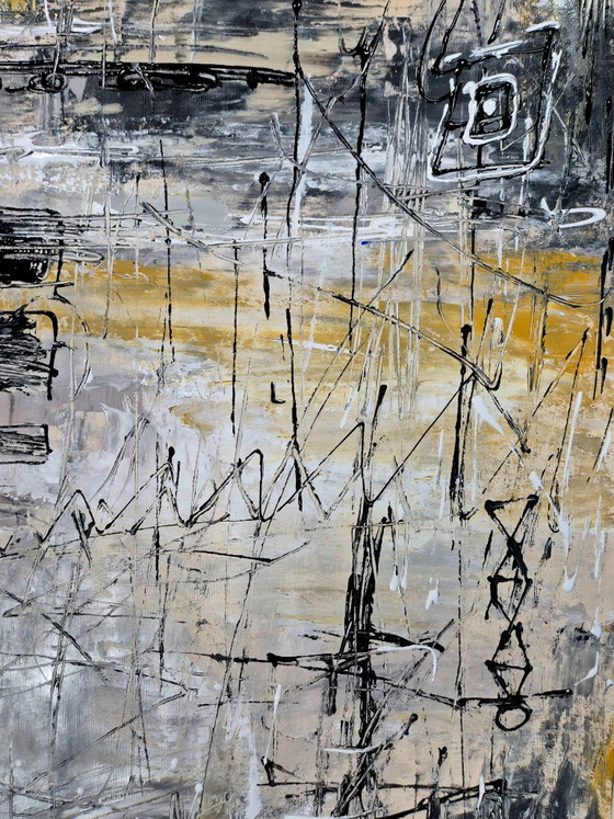 Abstraction for realists who love blue, Paintings & Drawings, Canvas, Other, Black (photo 6 of 7)