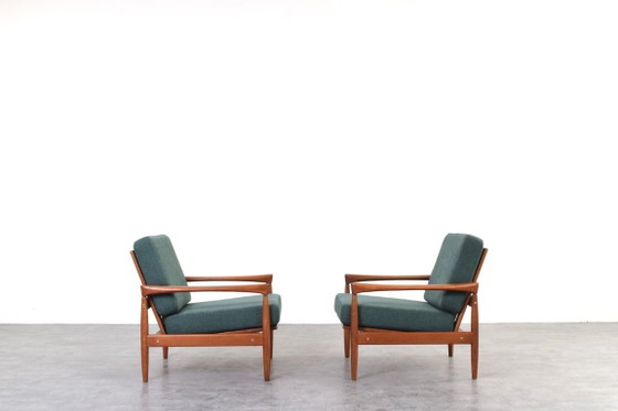 Set de Salón Kolding Mid-Century de Erik Wørts para IKEA, Juego de 3 – Sillones, Textile, Wood (photo 12 of 23)