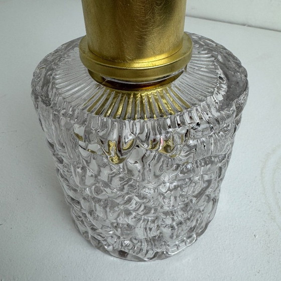 Image 1 of PAAR VINTAGE HANGERS VAN GLAS MET TEXTUUR
