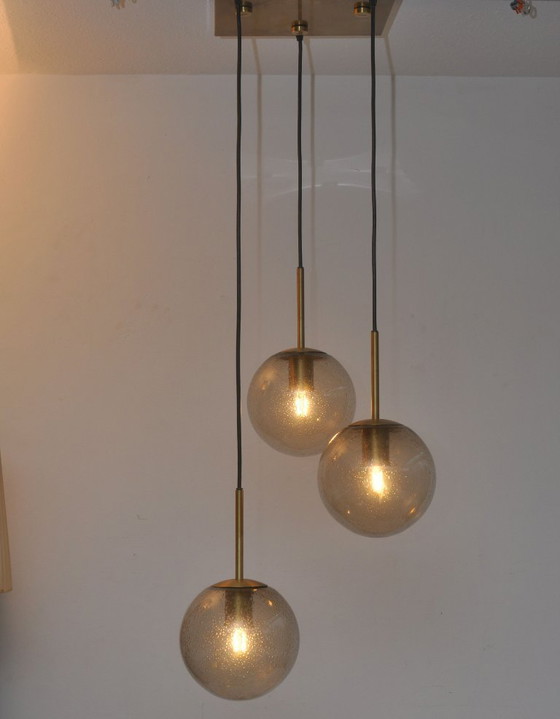 Image 1 of Peill und Putzler Kronleuchter aus 70er Jahren mit Blasenglas