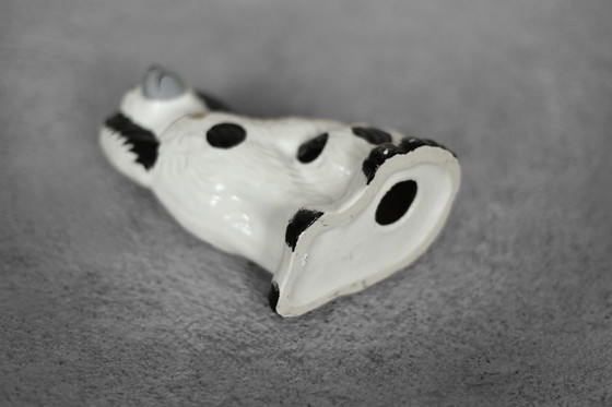 Image 1 of Vintage Staffordshire Ceramic Spaniel Mantle Dog Fireplace Figurine, England, 1950s