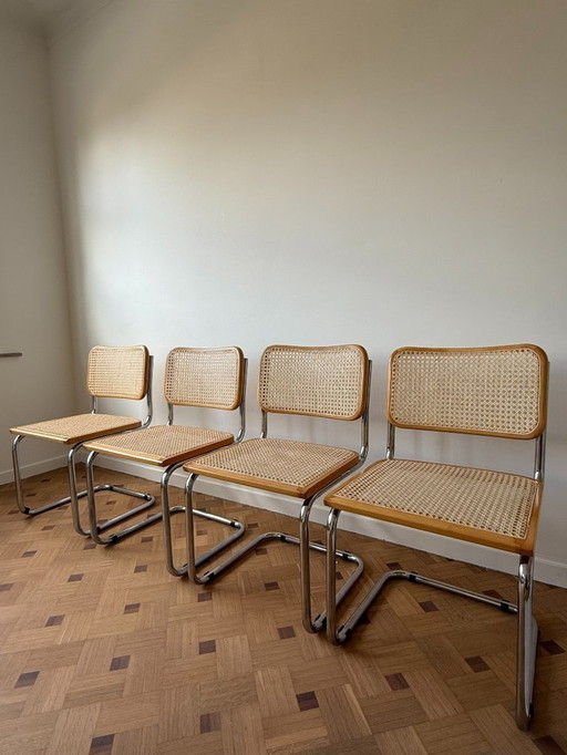 4 Marcel Breuer Stühle