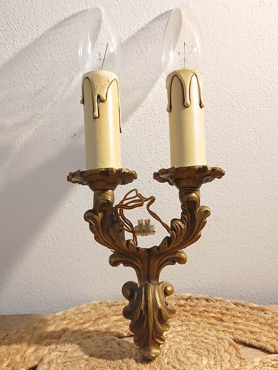 Vintage 1900 gilded bronze Wall light by Maison Gau Paris, Louis XV style – Lucien gau (photo 3 of 12)