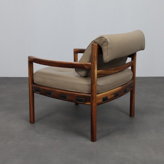 Image 1 of Mid-Century Modern Leather Lounge Chair by Sven Ellekaer for Coja Netherlands, 1960s