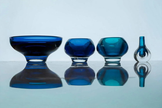 Image 1 of Verres Sommerso de Mona Morales, années 1960, ensemble de 4