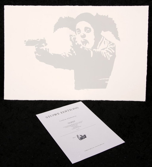 Banksy - Clown Skateboards / Paris 2000- Screenprint, certified and limited