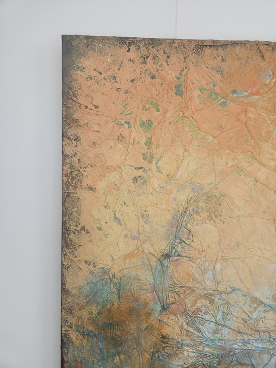 Image 1 of Beautiful Large Abstract Painting "Cold Wind" - MIKA (100x80 cm) incl. Certificate