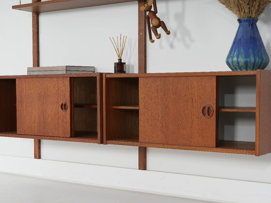 Image 1 of Estantería modular de teca, diseño danés, década de 1960, fabricada en Dinamarca.