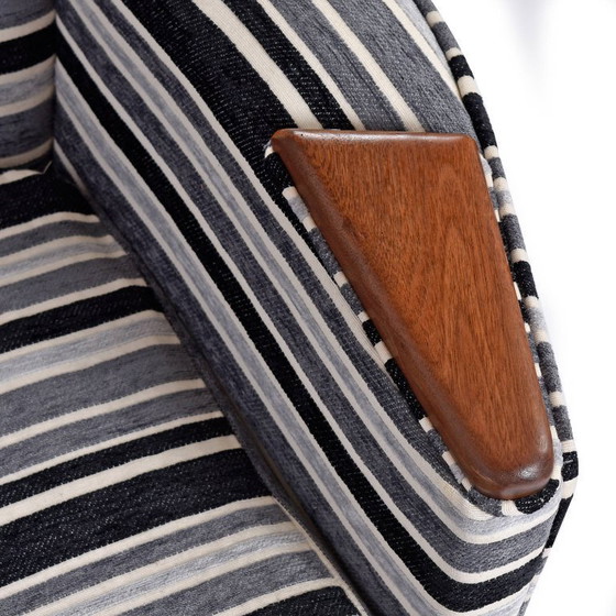 Image 1 of Restored Adrian Pearsall For Craft Associates 2056-C Highback Lounge Chair