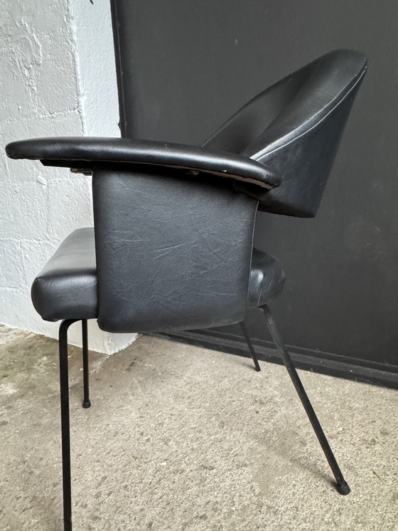 Image 1 of Black armchair from the 1950s