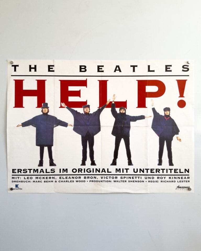 🎵 The Beatles – Help! – 1965 – Original vintage B2 Poster