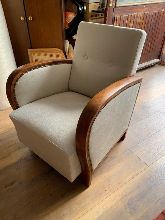 Poltrona ungherese Art Déco, restaurata anni '30 – Poltrone, Legno, Art Deco (photo 5 of 9)