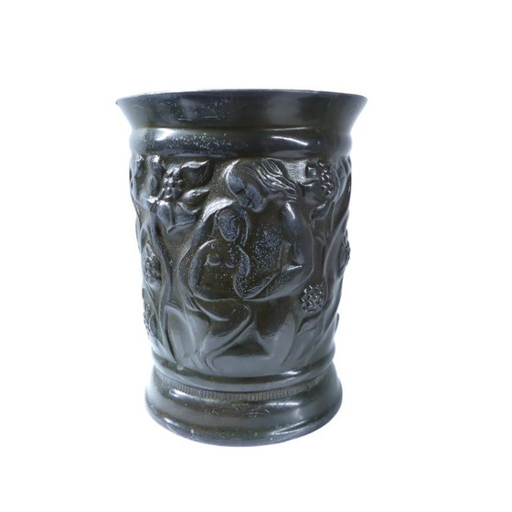 Image 1 of Art Deco vase 159 made of disco metal by Just Andersen, Denmark, 1930s