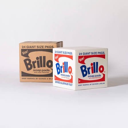 Pouf Brillo Quinze et Milan par Andy Warhol
