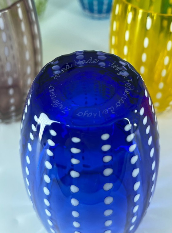 9x Bicchieri Zafferano „Perle“, Design: Federico de Majo – Bicchieri e caraffe, Glass (photo 4 of 13)