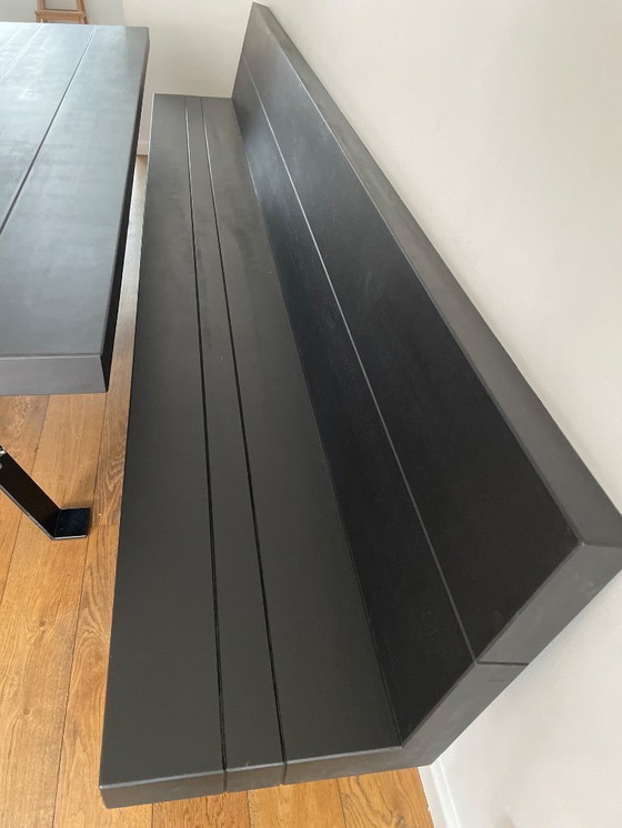 Image 1 of Custom-made oak dining table with bench