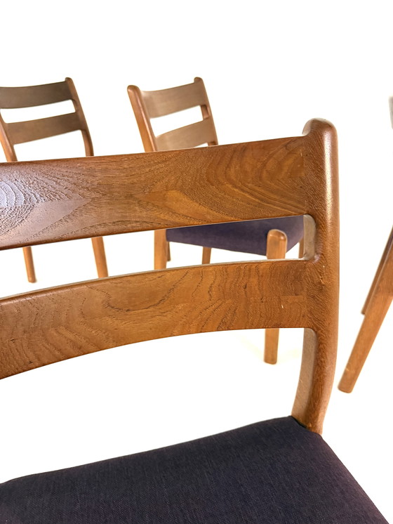 Image 1 of 6x restored Danish dining chair, EMC Møbler '80