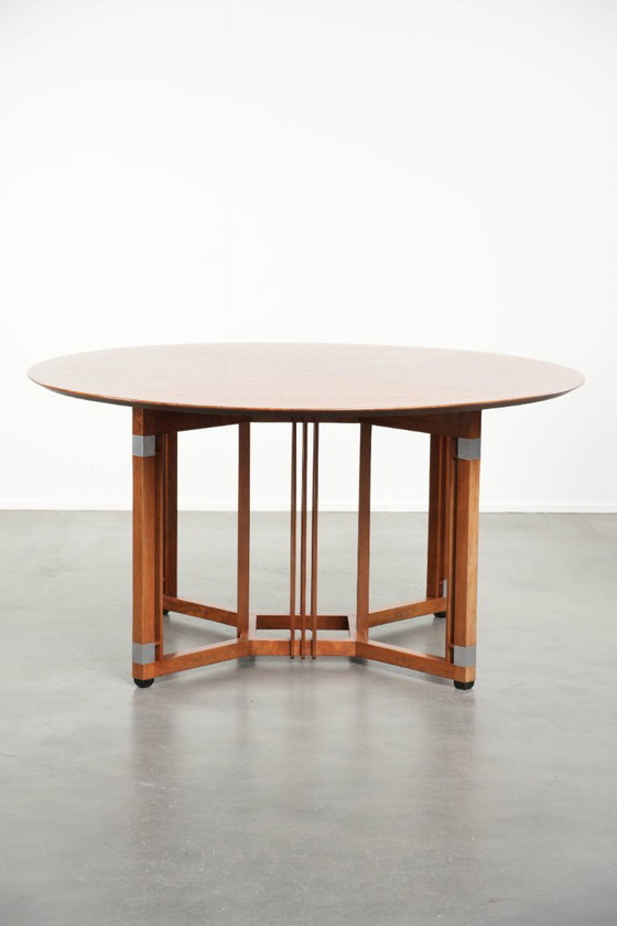 Image 1 of Round vintage Art Deco design dining table by Schuitema for 4 people from the Decoforma series