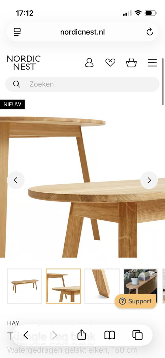 Image 1 of Hay triangle leg table (200x85cm)