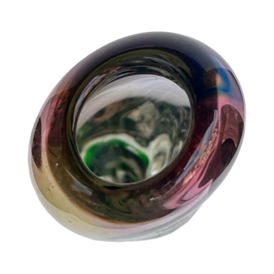 Image 1 of Jozef Rozinek Jarrón de cristal de boro Nový Bor, Checoslovaquia, años 70, vidrio sommerso