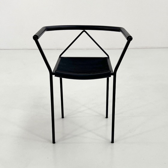 Set aus 4 Poltroncina Stühlen von Maurizio Peregalli für Zeus Noto, 1980er – Esszimmerstühle, Metal, Rubber (photo 3 of 10)