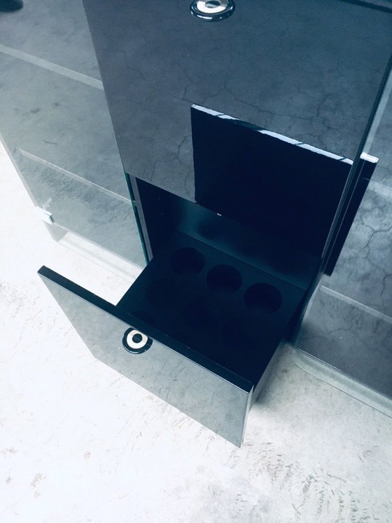 Image 1 of Postmodern Design Highboard Bar Chest by Luigi Saccardo for Gasparello, Italy 1980's