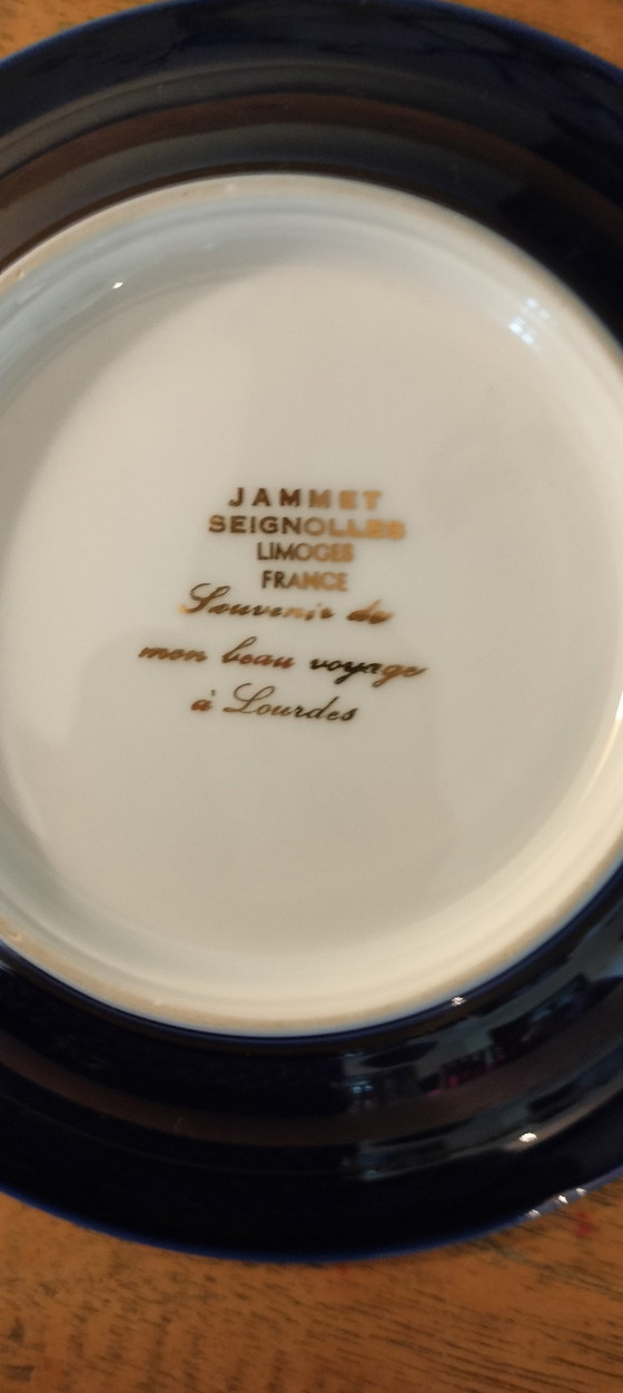 Image 1 of Cenicero de los años 60, Jammet Seigniolles, Francia, Lourdes, Limoges, Porcelana