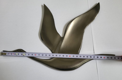 Oiseaux muraux en étain du milieu du siècle (3)