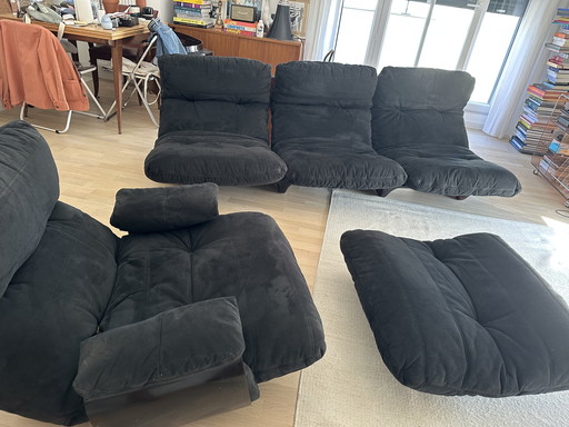 Salon ligne roset Marsala alcantara