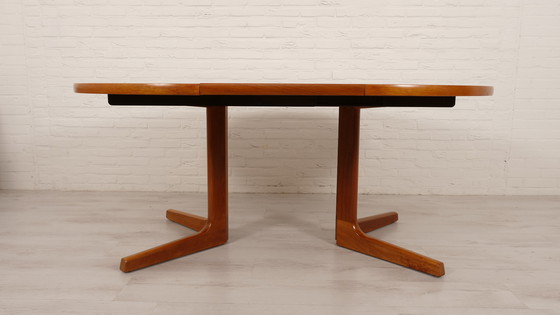 Image 1 of Vintage Round Dining Table | Teak | Extendable