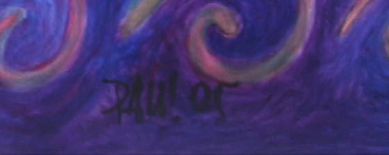 Image 1 of Paul Megens painting from 2005 'Boxing Day Sea Monster'