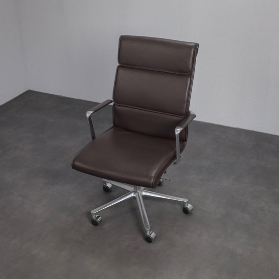 Image 1 of Una Leather Office Chair by ICF, Italy, 1990s