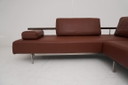 Rolf Benz Dono Couch Sofa Corner Couch Corner Sofa Leather Dono brown cognac pull-out