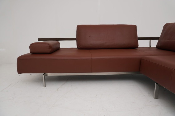 Image 1 of Rolf Benz Dono Couch Sofa Corner Couch Corner Sofa Leather Dono brown cognac pull-out