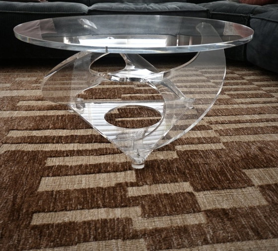 Plexiglass Coffee table, propeller. Style of Knut Hesterberg – Vintage (photo 4 of 13)