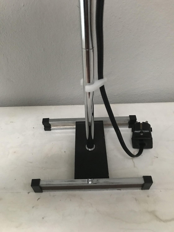 Image 1 of Chrome Cube Table Lamp by Robert Sonneman