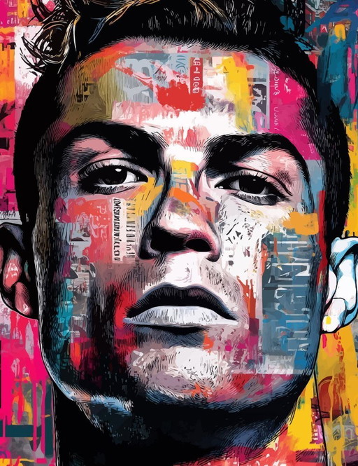 IPR GRAPH - Cristiano Ronaldo - Toile d'artiste