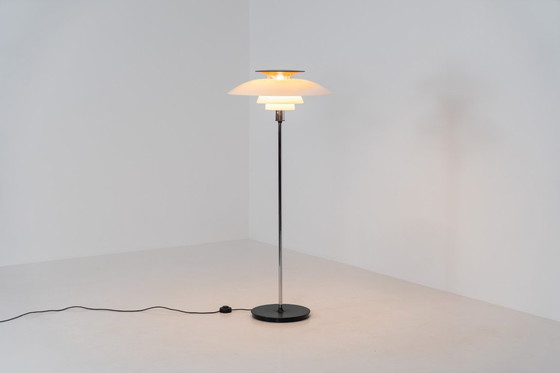 Image 1 of Early PH80 floor lamp by Poul Henningsen for Louis Poulsen (Denmark, 1980s).