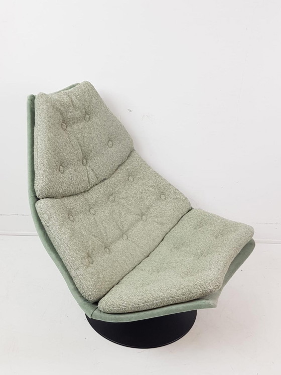Artifort F588 Groen Ploegstof Monza Multi Nieuw – Fauteuils, Metal, Textile (photo 4 of 15)