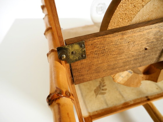 Beautiful French Mid-Century Modern Table Lamp Made Of Bamboo And Parchment Paper (photo 19 of 20)
