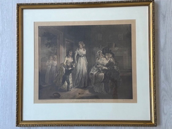 Image 1 of Set di 2 stampe a colori di J. Ward e G. Morland