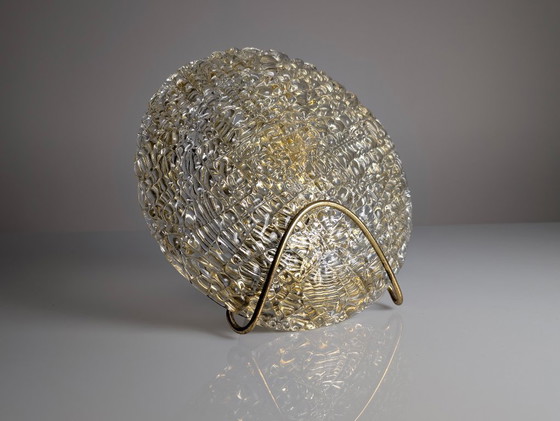 Image 1 of Wandleuchte aus Muranoglas und Messing, Österreich, 1970er Jahre