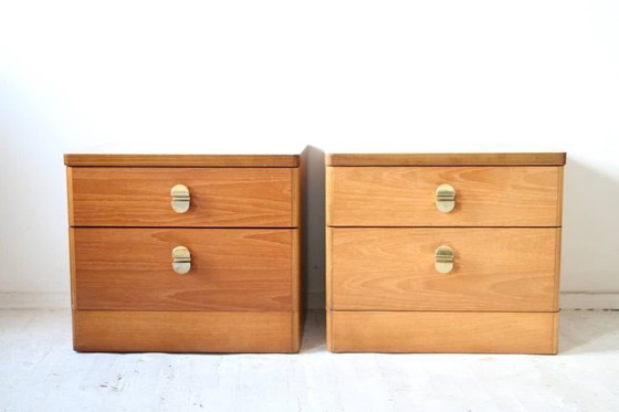 Comodini in teak Mid-Century di Stag, set di 2 – Mid Century Modern (photo 4 of 5)