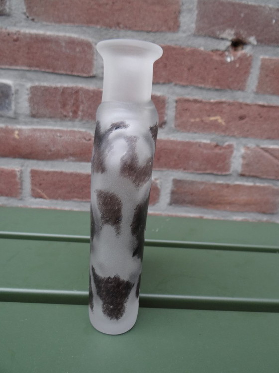 Signed Ulrica Hydman-Vallien for Kosta Boda ‘Black Magic’ Glass Vase Sweden (photo 3 of 7)