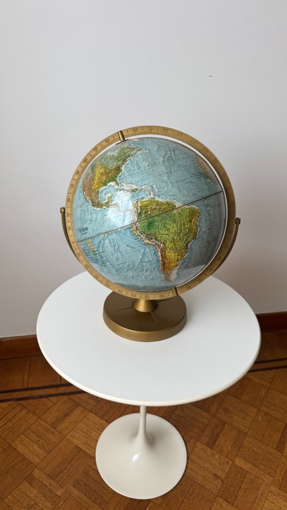 Image 1 of Vintage Scan Globe Denmark Relief Globe – The Best / Reader's Digest – Very Fine Condition