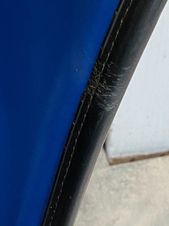 Image 1 of Sedia vintage Eames Herman Miller in vinile blu e fibra di vetro (anni '50, '60, '70)