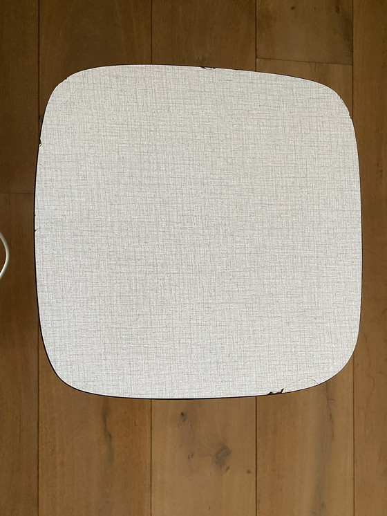 Image 1 of Vintage, mid-century Formica stool, side table, coffee table