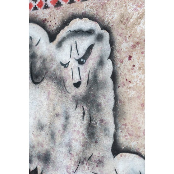 Image 1 of Pair of vintage paintings "lions of Venice" by Gio Magri, Italy 1970