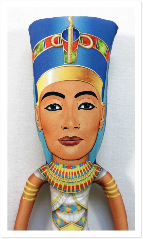 Image 1 of Cadeau Néfertiti | Décoration Néfertiti | Poupée Néfertiti de collection | Art de l'Égypte antique